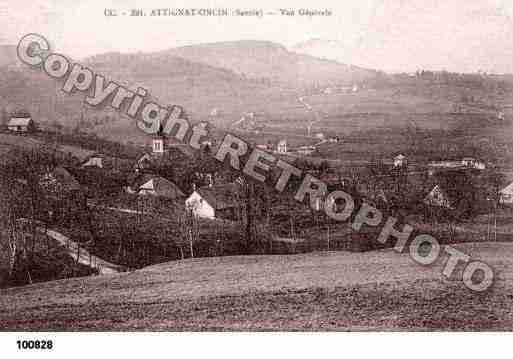 Ville de ATTIGNATONCIN, carte postale ancienne