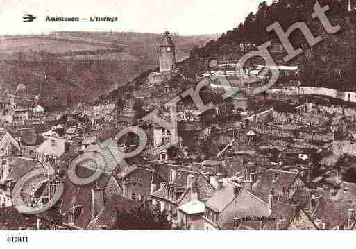 Ville de AUBUSSON, carte postale ancienne