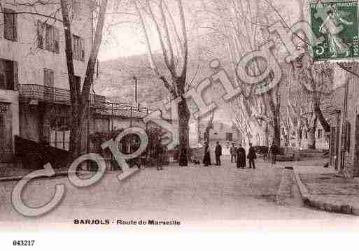 Ville de BARJOLS, carte postale ancienne