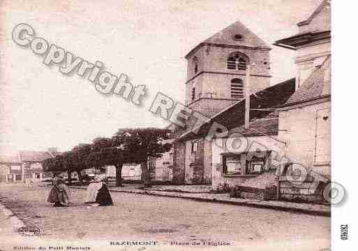 Ville de BAZEMONT, carte postale ancienne