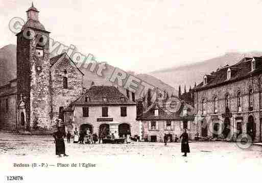 Ville de BEDOUS, carte postale ancienne