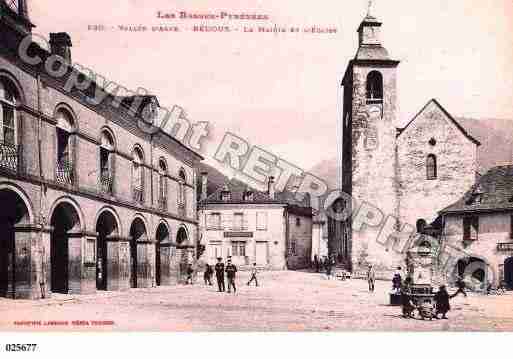 Ville de BEDOUS, carte postale ancienne