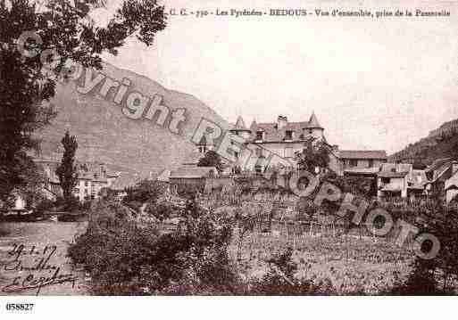 Ville de BEDOUS, carte postale ancienne