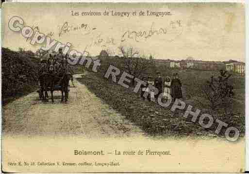 Ville de BOISMONT, carte postale ancienne