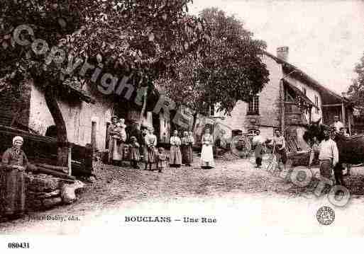 Ville de BOUCLANS, carte postale ancienne