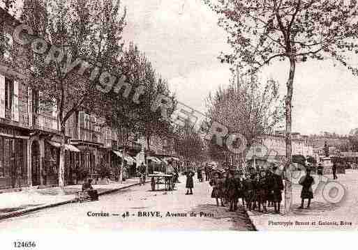 Ville de BRIVELAGAILLARDE, carte postale ancienne