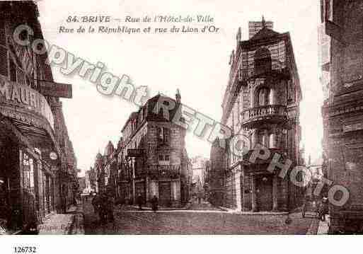 Ville de BRIVELAGAILLARDE, carte postale ancienne