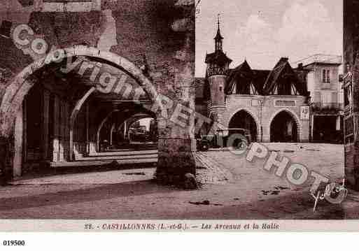 Ville de CASTILLONNES, carte postale ancienne