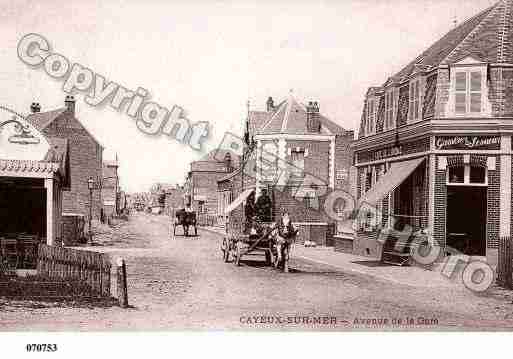 Ville de CAYEUXSURMER, carte postale ancienne