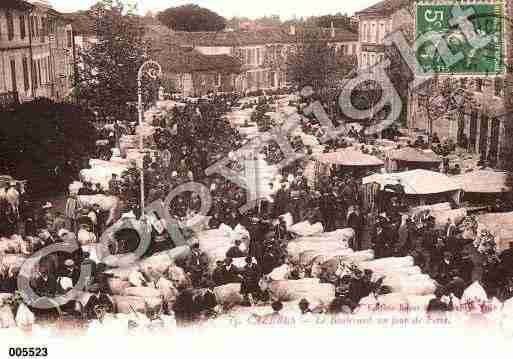 Ville de CAZERES, carte postale ancienne