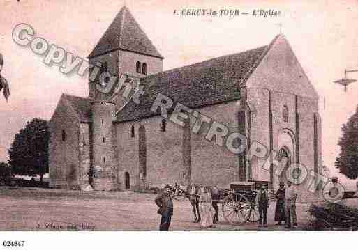 Ville de CERCYLATOUR, carte postale ancienne