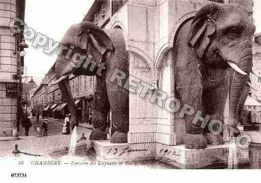 Ville de CHAMBERY, carte postale ancienne