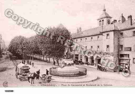 Ville de CHAMBERY, carte postale ancienne