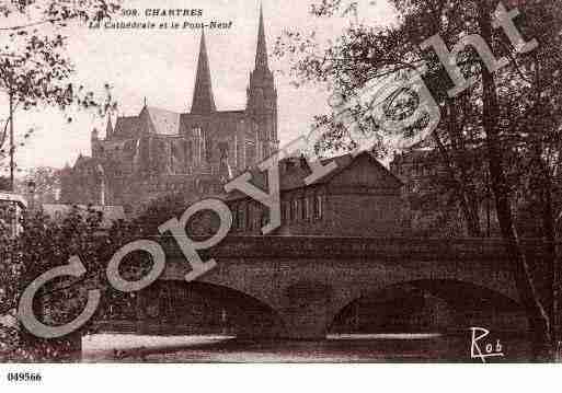 Ville de CHARTRES, carte postale ancienne