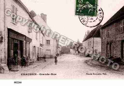 Ville de CHAUSSIN, carte postale ancienne