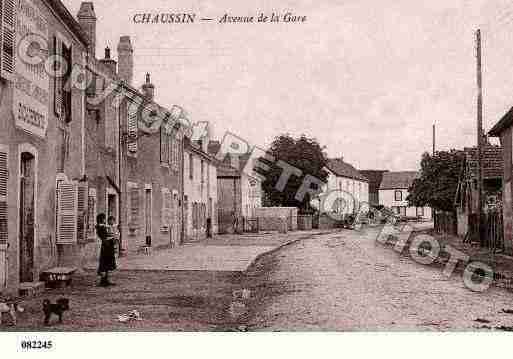 Ville de CHAUSSIN, carte postale ancienne