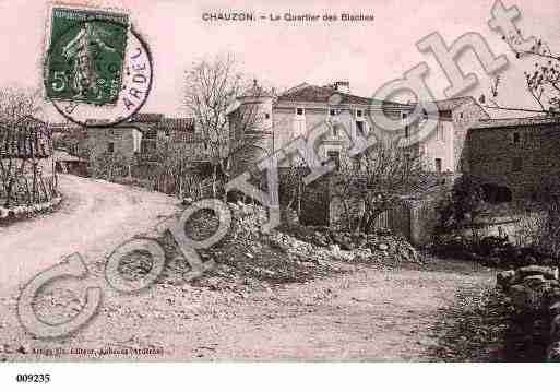 Ville de CHAUZON, carte postale ancienne