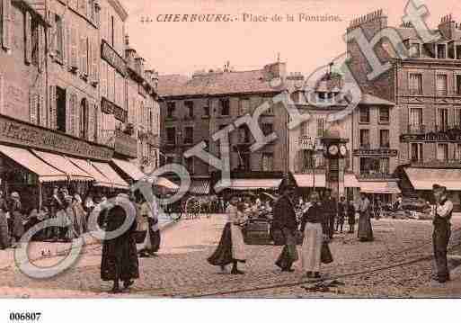 Ville de CHERBOURG, carte postale ancienne