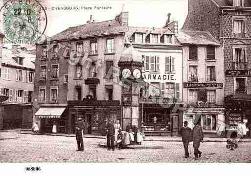 Ville de CHERBOURG, carte postale ancienne