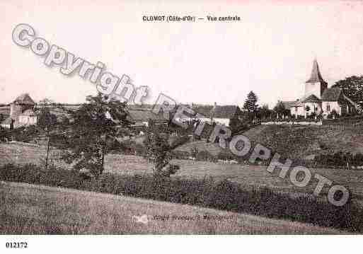 Ville de CLOMOT, carte postale ancienne