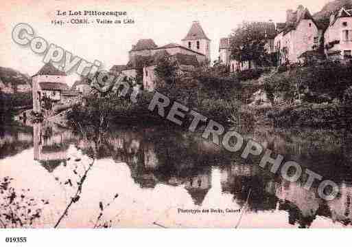 Ville de CORN, carte postale ancienne