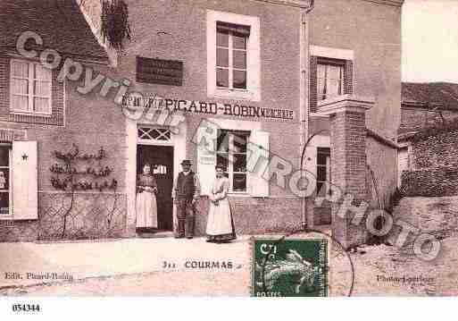 Ville de COURMAS, carte postale ancienne