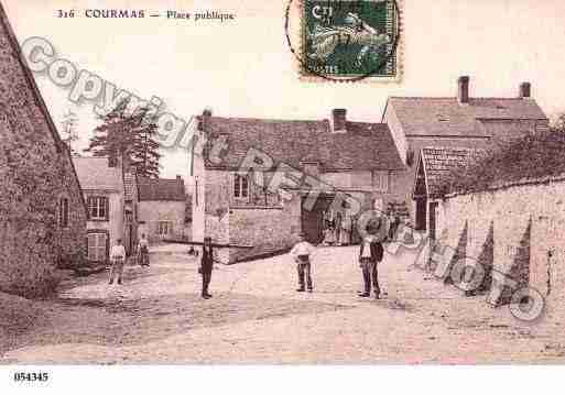 Ville de COURMAS, carte postale ancienne