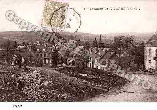 Ville de COURTINE(LA), carte postale ancienne