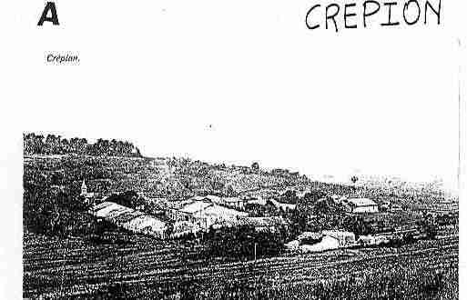 Ville de CREPION, carte postale ancienne