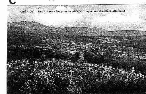 Ville de CREPION, carte postale ancienne