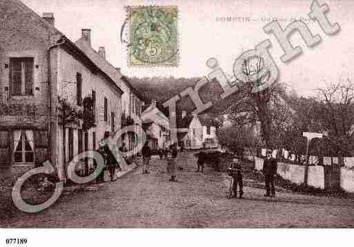 Ville de DOMPTIN, carte postale ancienne