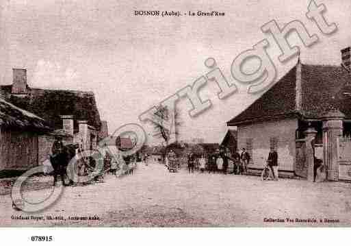 Ville de DOSNON, carte postale ancienne