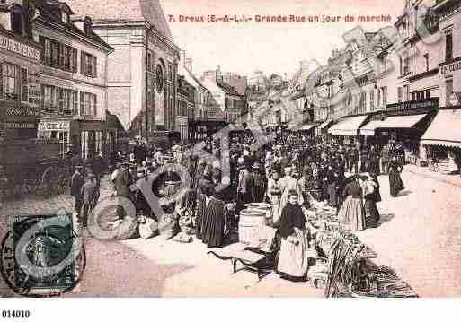 Ville de DREUX, carte postale ancienne