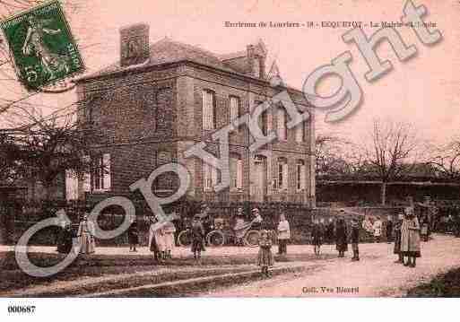 Ville de ECQUETOT, carte postale ancienne