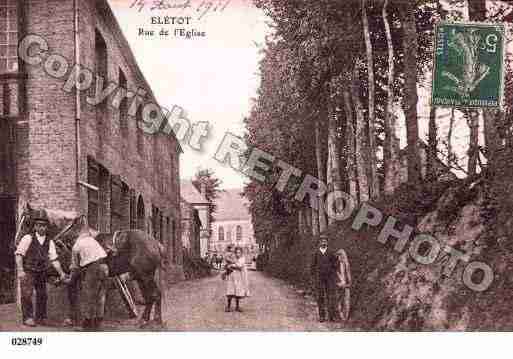 Ville de ELETOT, carte postale ancienne