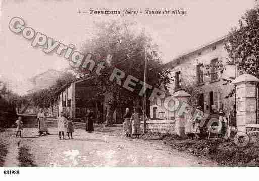 Ville de FARAMANS, carte postale ancienne