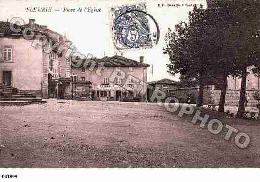 Ville de FLEURIE, carte postale ancienne