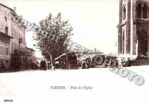 Ville de FLEURIE, carte postale ancienne