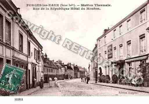 Ville de FORGESLESEAUX, carte postale ancienne