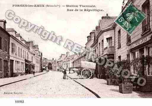 Ville de FORGESLESEAUX, carte postale ancienne