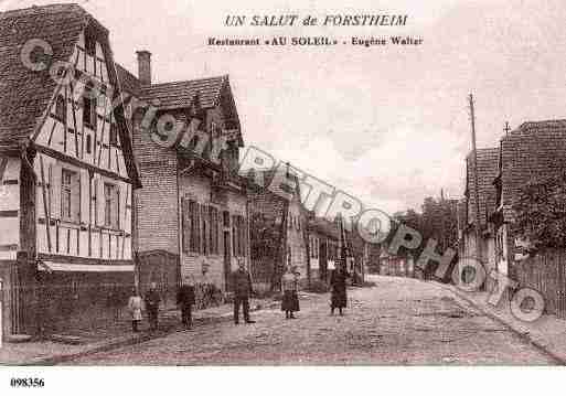 Ville de FORSTHEIM, carte postale ancienne