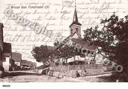Ville de FORSTHEIM, carte postale ancienne
