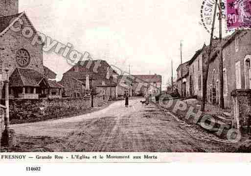 Ville de FRESNOY, carte postale ancienne