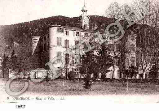 Ville de GEMENOS, carte postale ancienne