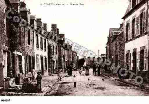 Ville de GENETS, carte postale ancienne