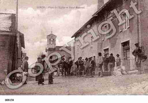 Ville de GIRON, carte postale ancienne