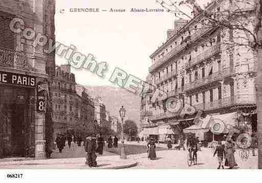 Ville de GRENOBLE, carte postale ancienne