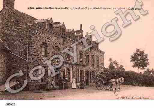 Ville de GUICHENPONTREAN, carte postale ancienne