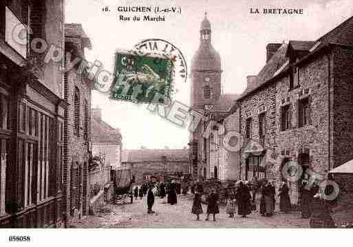 Ville de GUICHENPONTREAN, carte postale ancienne