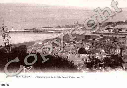 Ville de HONFLEUR, carte postale ancienne